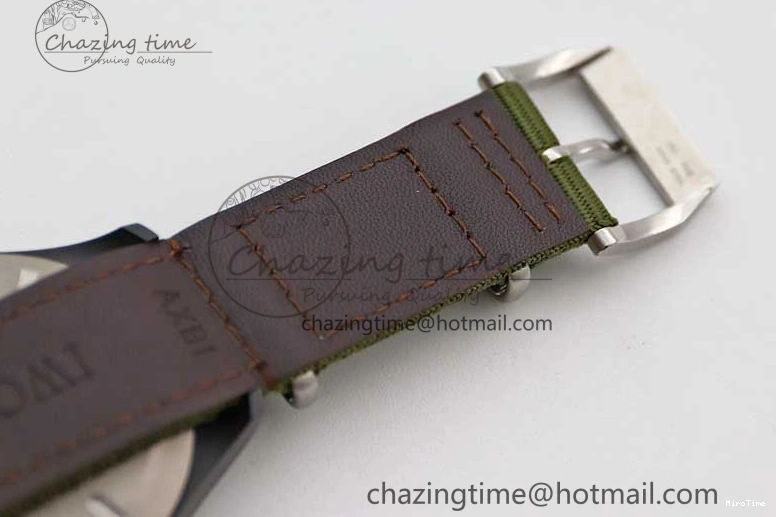 MIROTIME 0219 Packable Mark XVIII ‘TOPGUN SFTI’ Ceramic M+F Best Edition Black Dial on Green Nylon Strap 7048